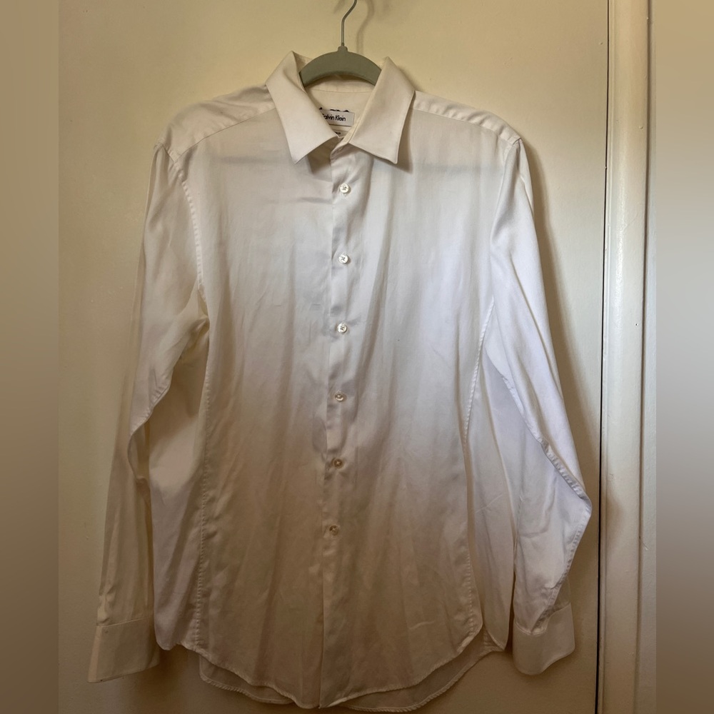 White Calvin Klein button up